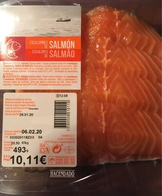 Escalopines de salmón