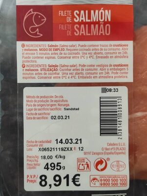 Filete de salmón
