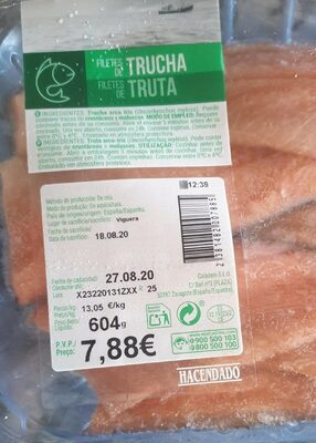 Filetes de trucha