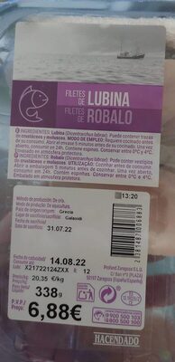 Filetes de lubina front packaging