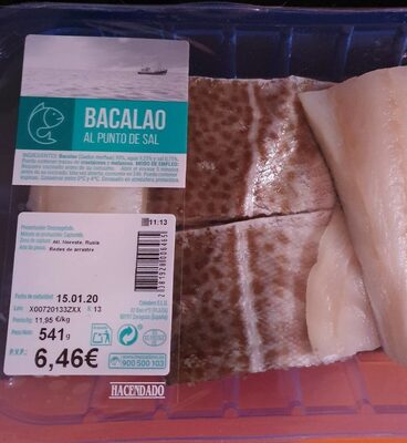 Bacalao al punto de sal