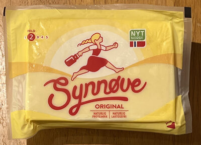 Synnøve original, halvfast modnet gulost (26% fett)