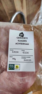 Gerookte slagers achterham