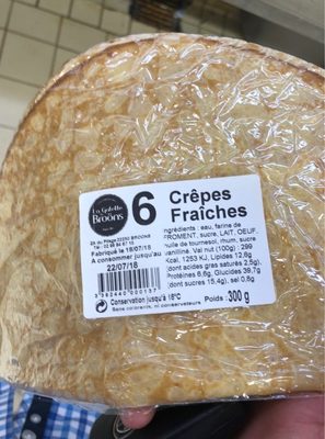 Crepes Fraiches front packaging