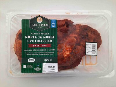 Marinoitu porsaan kassler, lisätty vettä