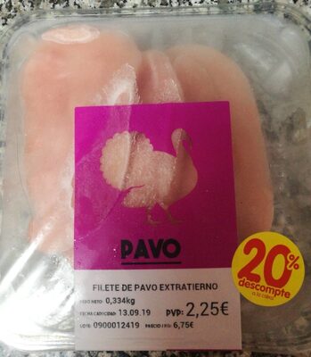 Filete de pavo extratierno