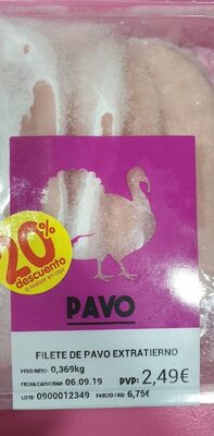 Filete de pavo extratierno front packaging