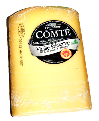 Comté AOP au lait d'été (34% MG) - vieille réserve : 10 à 18 mois d'affinage - 191 g
