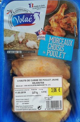 Morceaux choisis de poulet front packaging