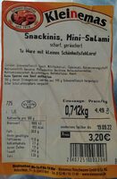 Snackinis, Mini-Salami, scharf, geräuchert