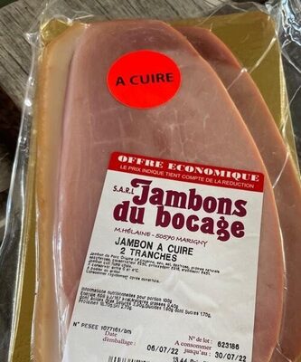 Jambon à cuire front packaging