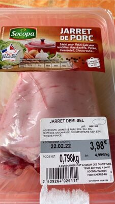 Jarret de porc front packaging