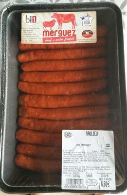 Merguez (boeufs et moutons français)