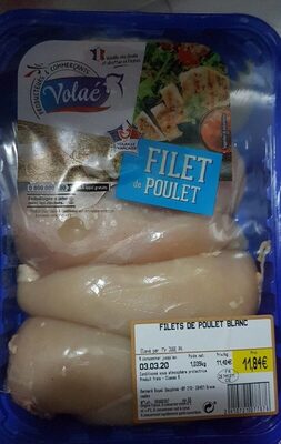 Filet de poulet front packaging