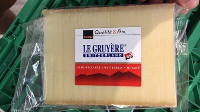 Qualité & Prix  Aop Le Gruyère Switzerland Semi Piccante