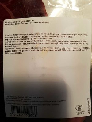 Viande séchée du valais