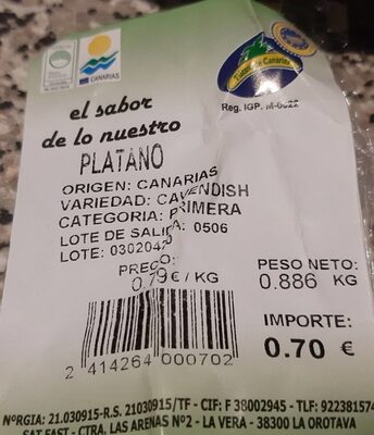 Plátano de Canarias
