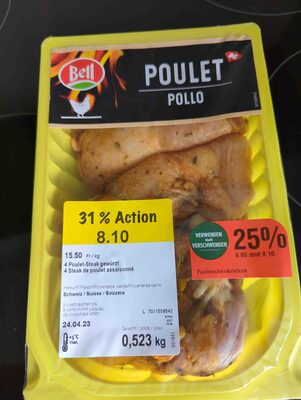 Poulet-Schenkel gewürzt