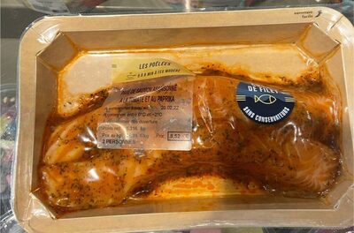 Pavé de Saumon à la tomate et au paprika front packaging