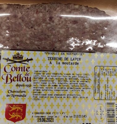 Terrine de lapin à la moutarde