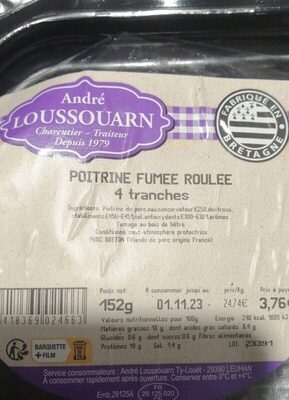 Poitrine fumée roulée