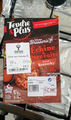 Échine de porc cuite front packaging