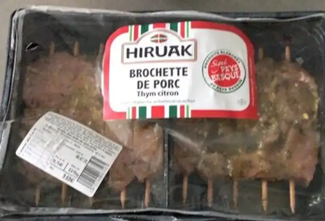 Brochette de porc Thym citron front packaging
