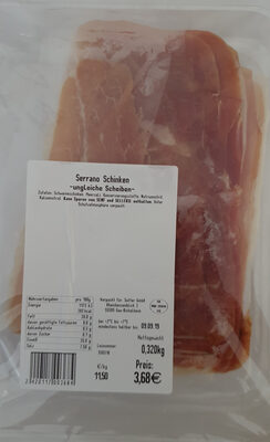 Serrano Schinken "ungleiche Scheiben"