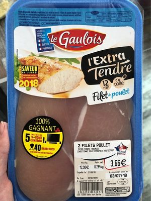 Filet de poulet l'extra tendre