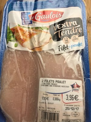 Filet de poulet front packaging