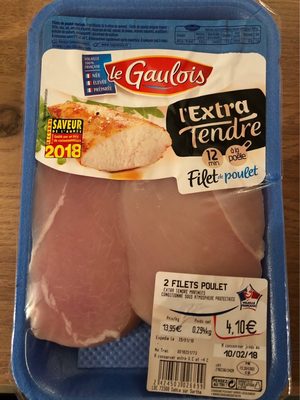 Lextra tendre filet de poulet front packaging