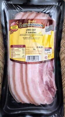 Lard cuit 4 tranches 158gr