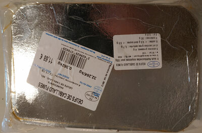 œufs de cabillaud fumés