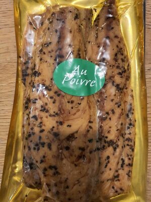 Filets de maquereau fumés au poivre