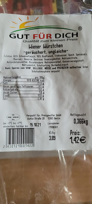 Wiener Würtchen geräuchert ungleich