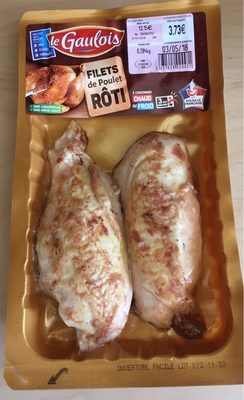 Filet de poulet roti front packaging
