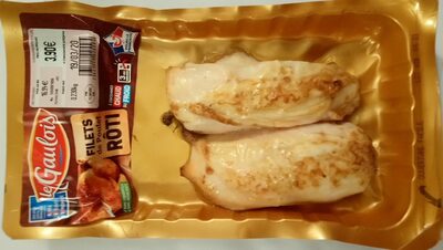 Filets poulet rôti front packaging
