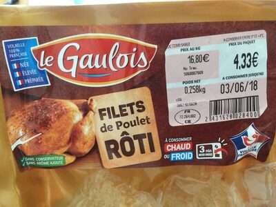 Filets de poulet rôti