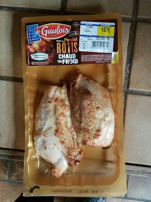 Filets de poulet rôti chaud ou froid