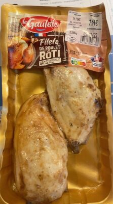 Filets de poulet roti front packaging
