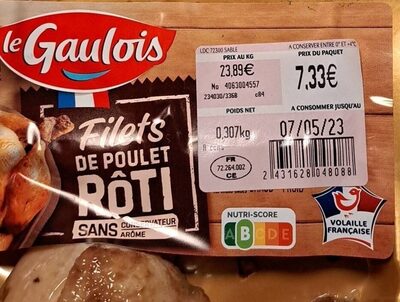 Filets de poulet roti
