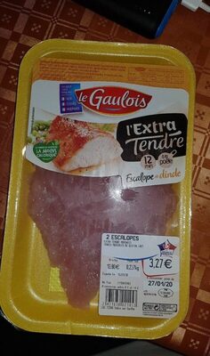 Escalope de dinde front packaging