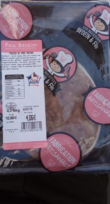 Museau de porc nature front packaging