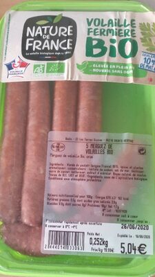 Volaille fermière bio merguez