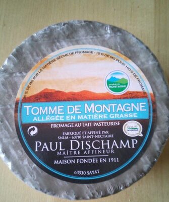 Tomme de Montagne allégée en matière grasse