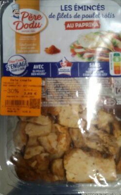 Les émincés de filet de poulet rotis