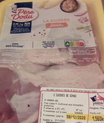 Cuisses de dindes front packaging