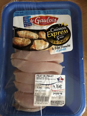 le filet tranché de poulet cuisson express
