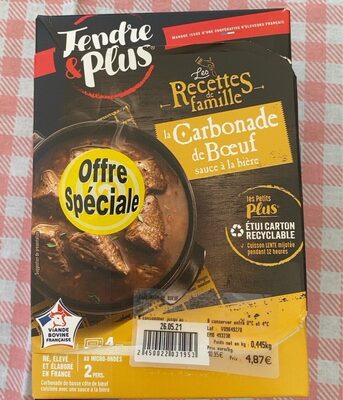 La carbonnade de bœuf sauce à la bière front packaging