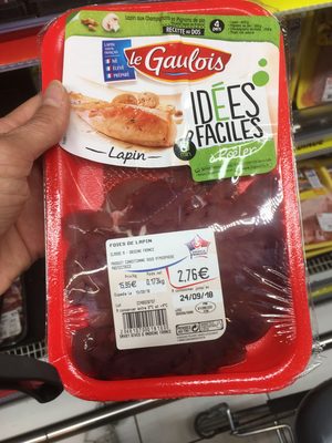 Foie de lapin front packaging